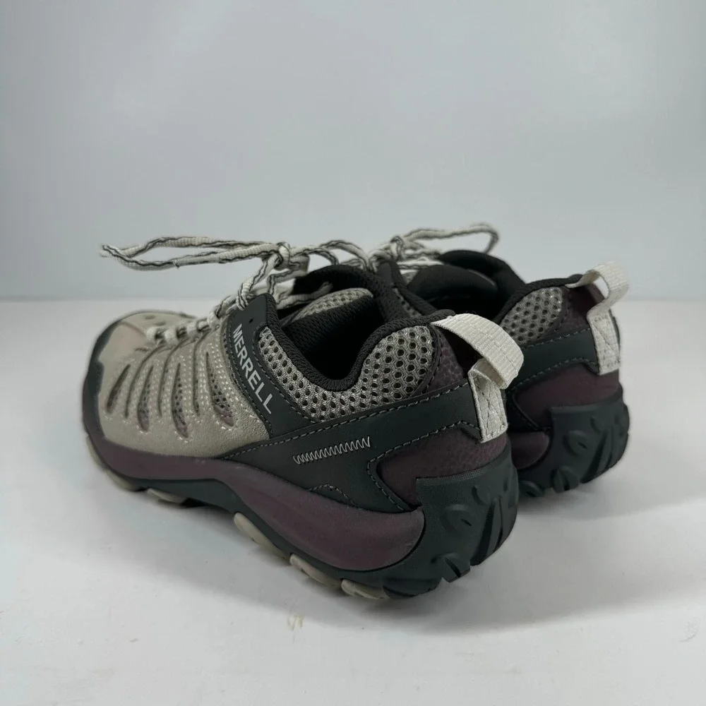 Merrell Crosslander 3 Women's US 8 Silver Antler Grey Suede Hiking Trail Shoes
